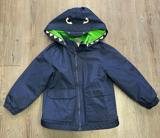 Navy  Carters Lined Rain Jacket, 4Y