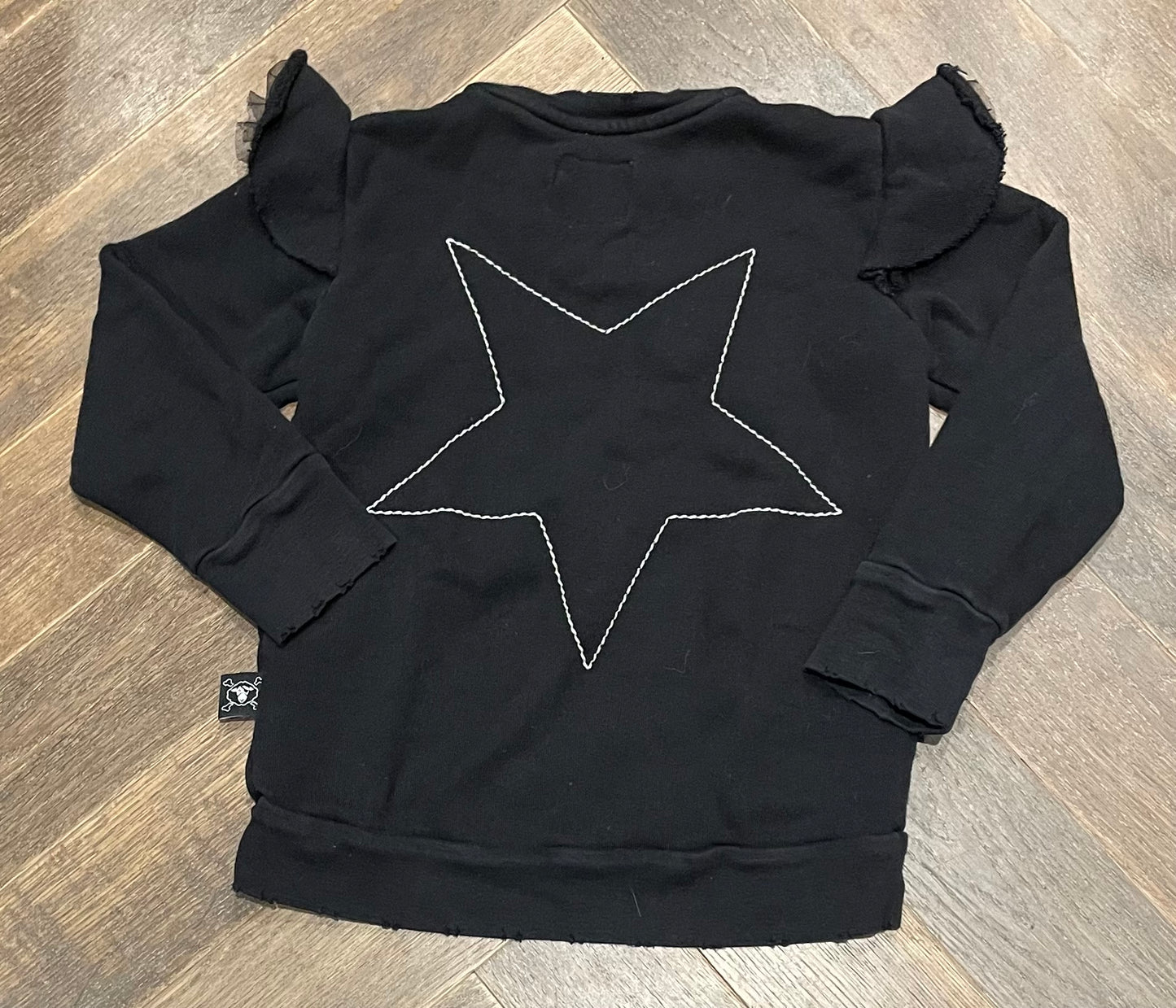 Black  NUNUNU Sweatshirt, 4-5Y