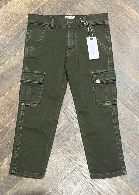 Olive  Noppies Soft Denim Pants, 3-4Y