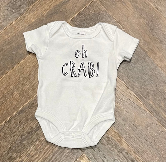 White  Plo Baby Onesie, 6M