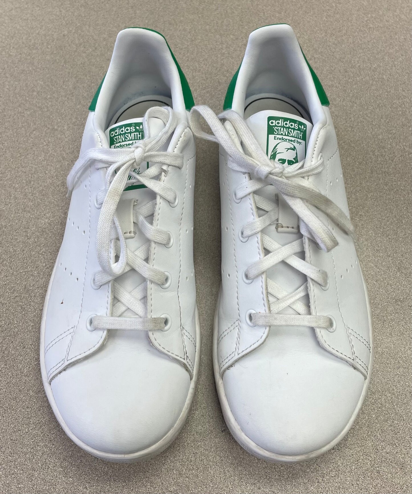 White  Adidas Stan Smith, 2.5Y