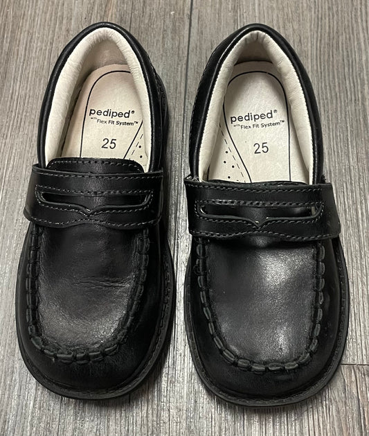 Black  Pediped Loafer Shoes, 8.5T
