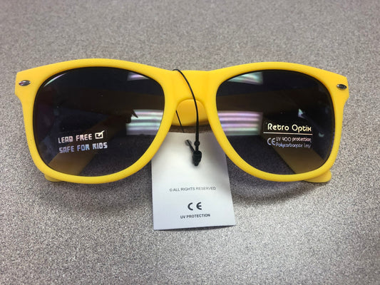 Yellow  Matte Sunglasses - NEW, 3-7 Years