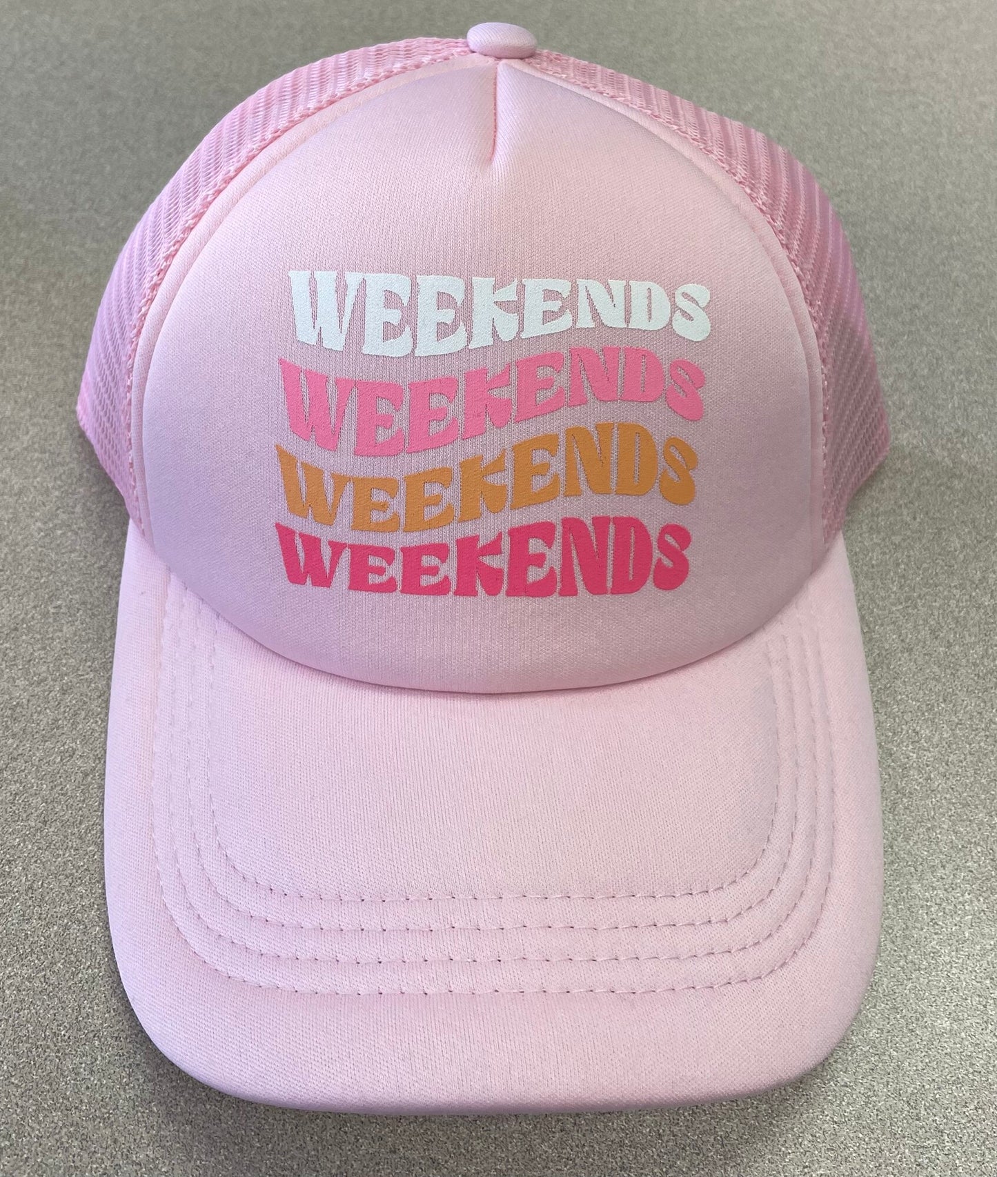 Pink  F4A Trucker Hat, Youth