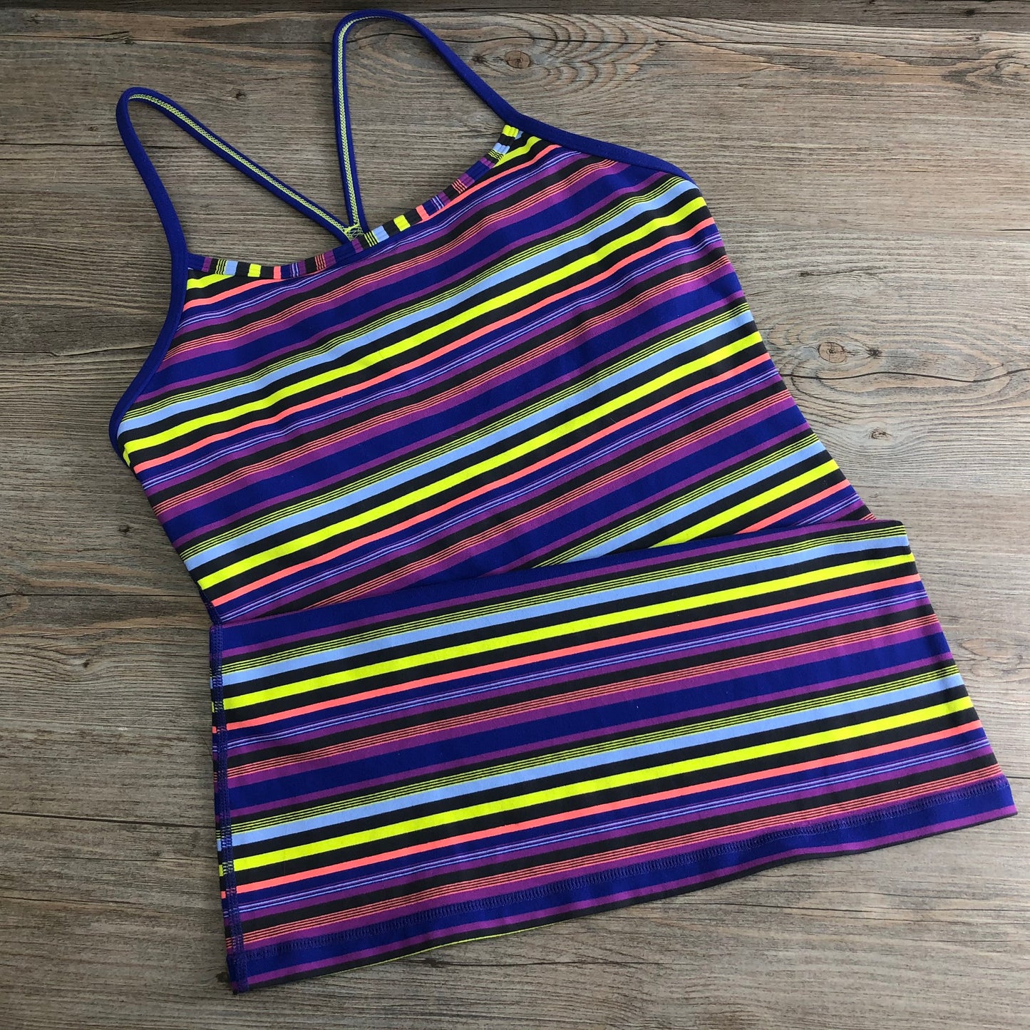 Striped  Lululemon Active Tank Top, 14Y
