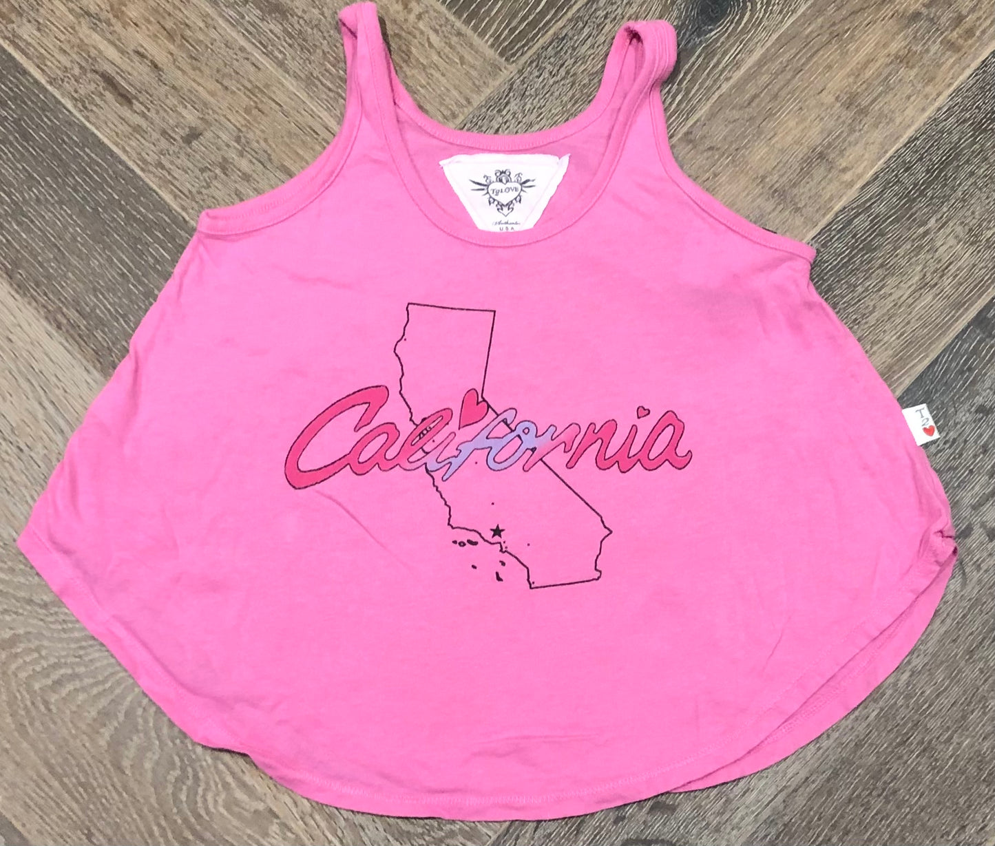 Pink  Flowers By Zoe Tank Top, 4Y