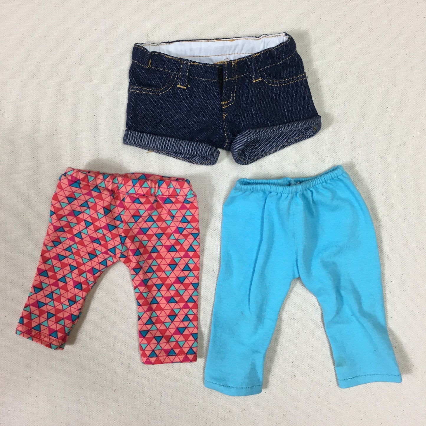 Multi  3pcs Doll Pants /shorts, None