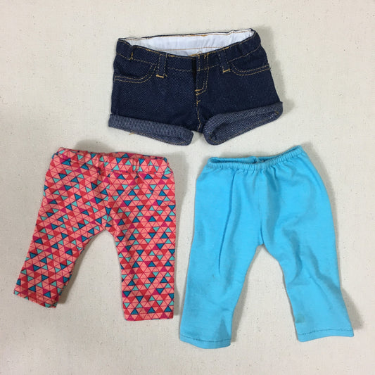 Multi  3pcs Doll Pants /shorts, None