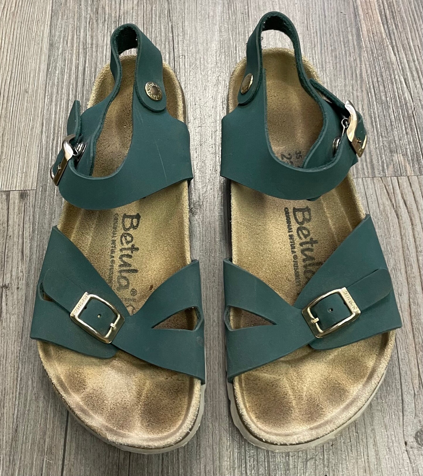 Green  Betula Sandals, 4Y