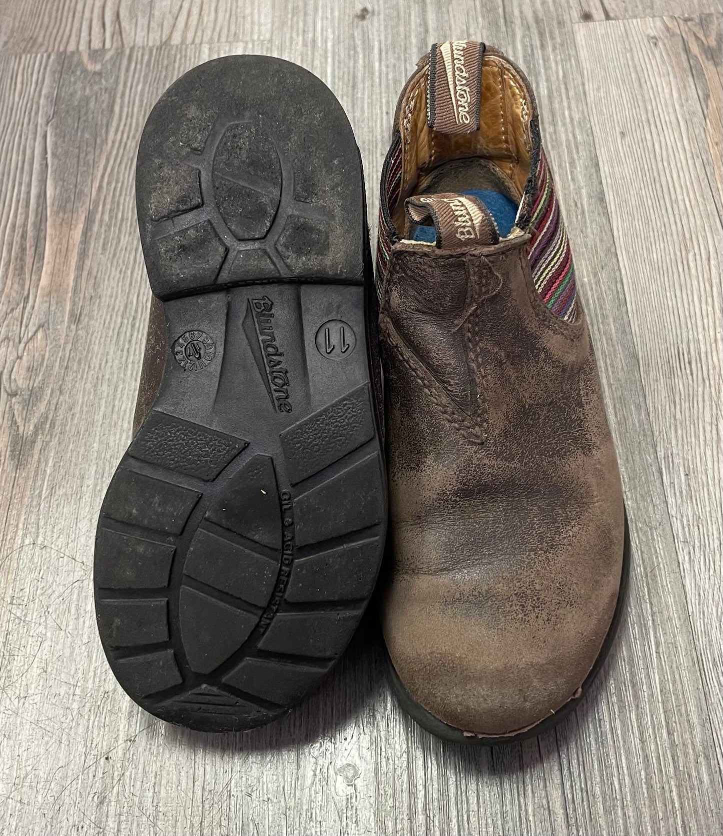 Brown  Blundstone Striped Elasti, 12Y