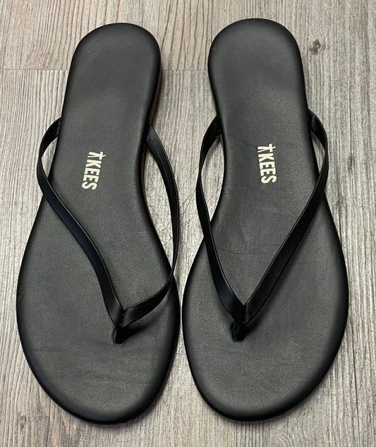 Black  Tkees Flip Flop, 6Y