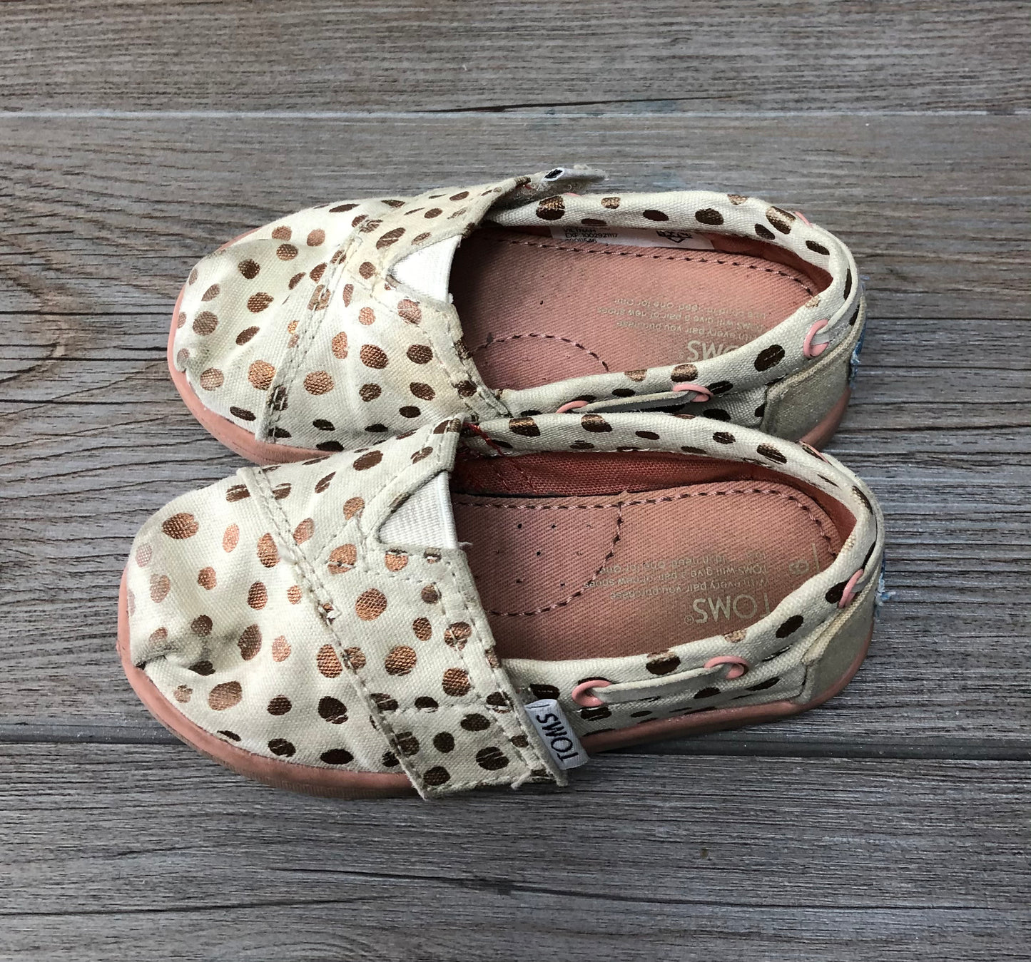 Polka  Toms Slip On Shoes, 6T
