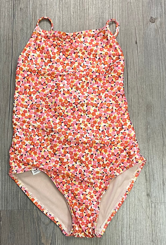 Floral  Tea Lined Bathing Suit, 6Y