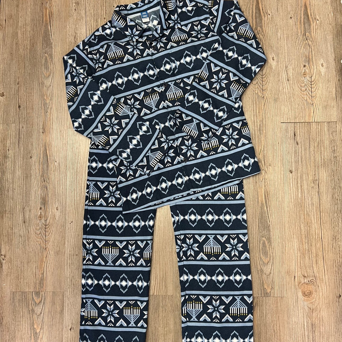 Blue  Old Navy Hannukah Pj Set, 10-12Y