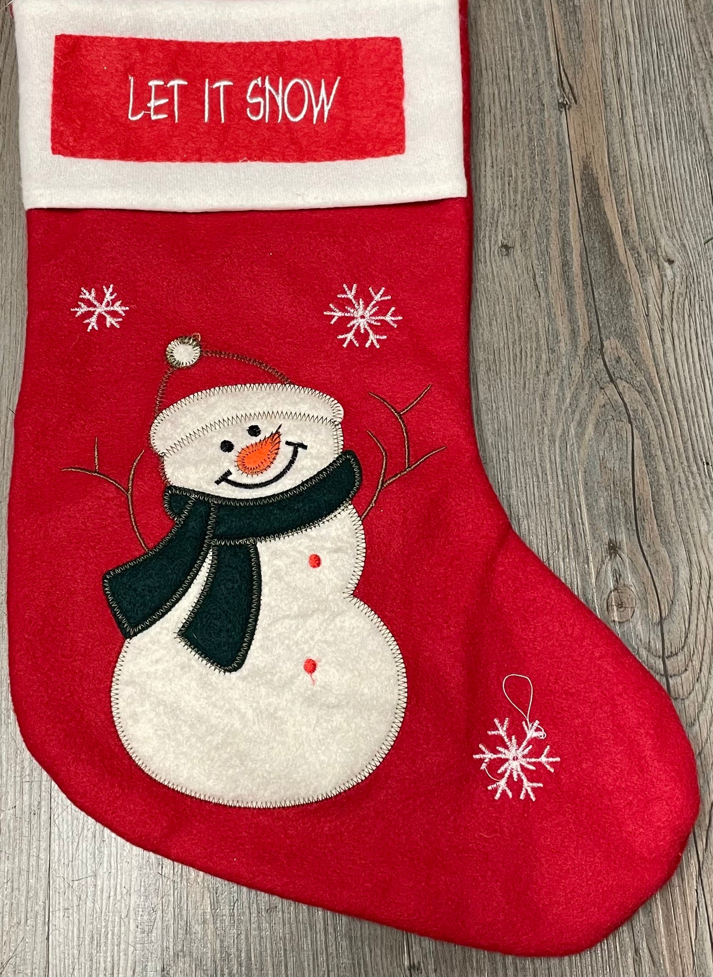 Red  Felt Stocking, None