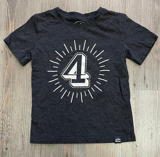 Black  Whistle & Flute Tee 4, 5-6Y