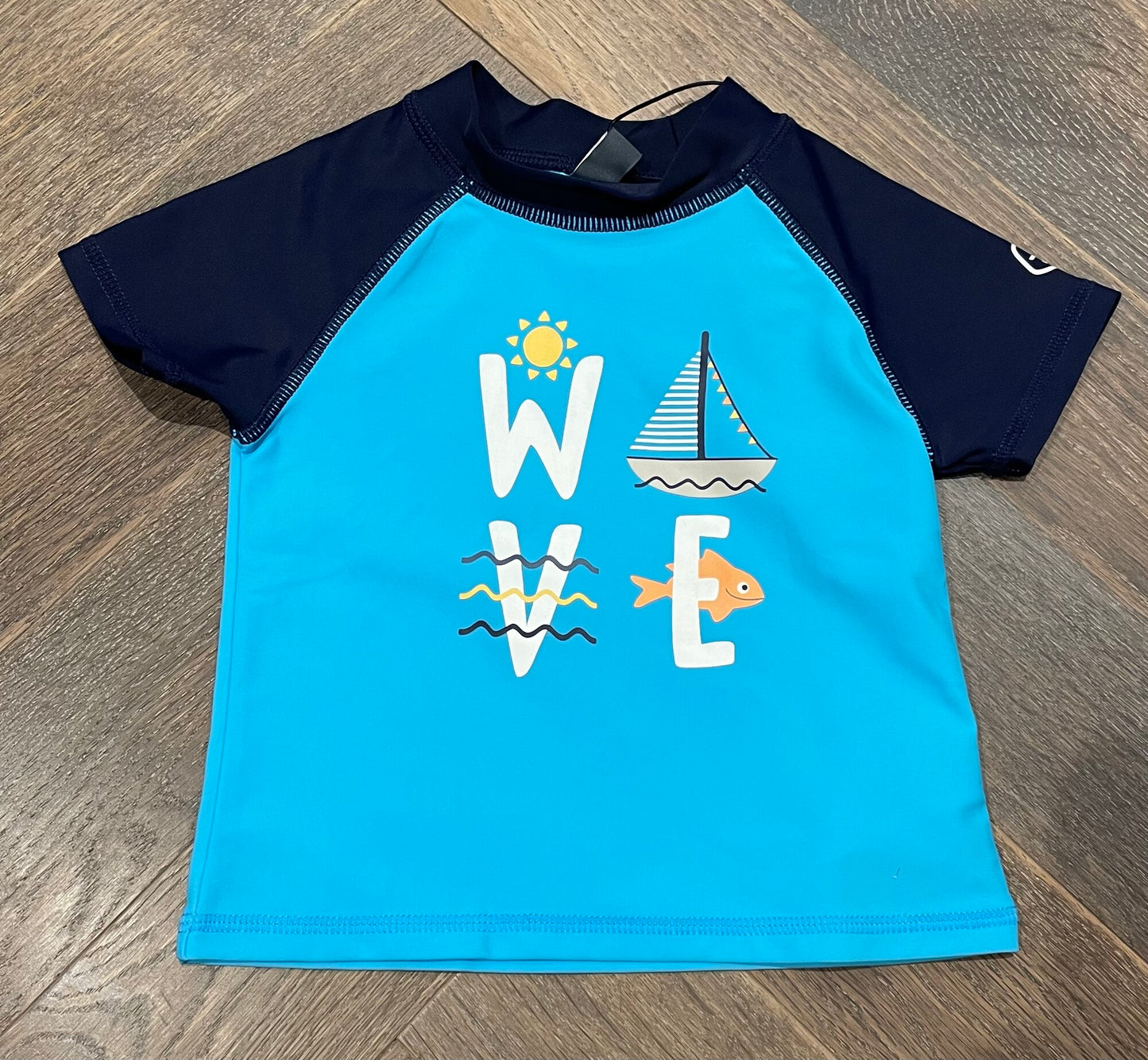 Blue  Color Kids Rashguards SL, 1Y