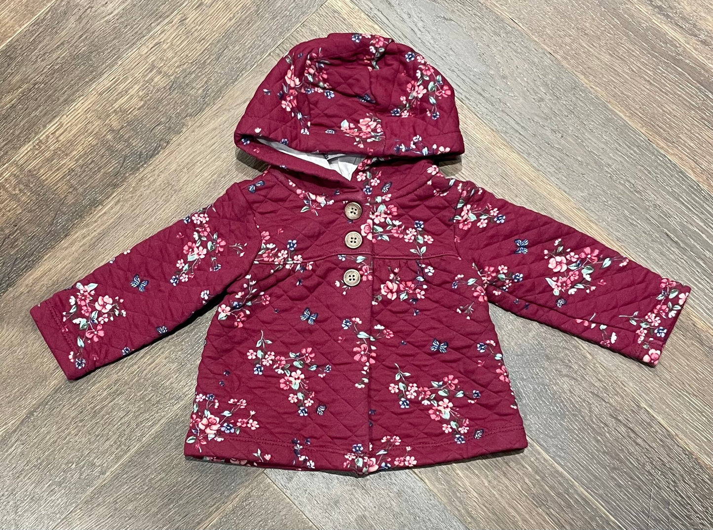 Floral  Carters Quilted Jacket, 6M