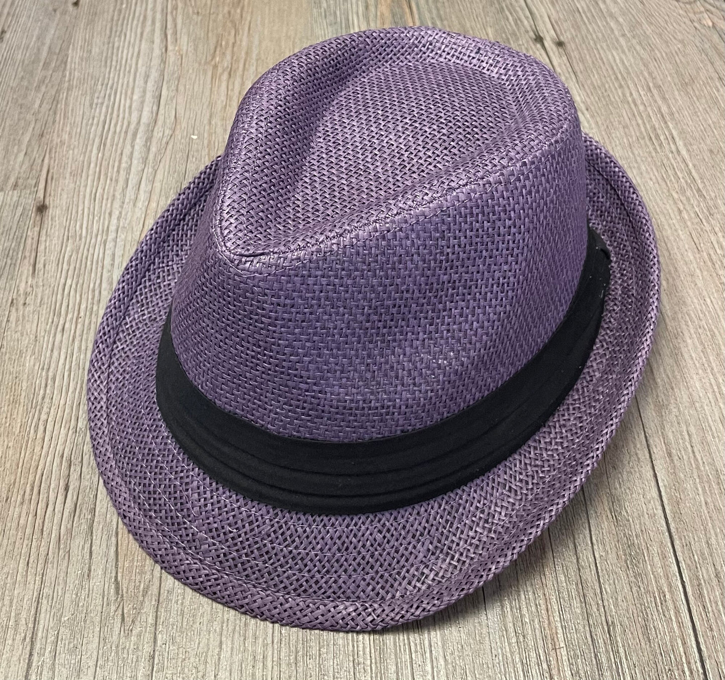 Purple  Straw Fodora - NEW!, 14Y+