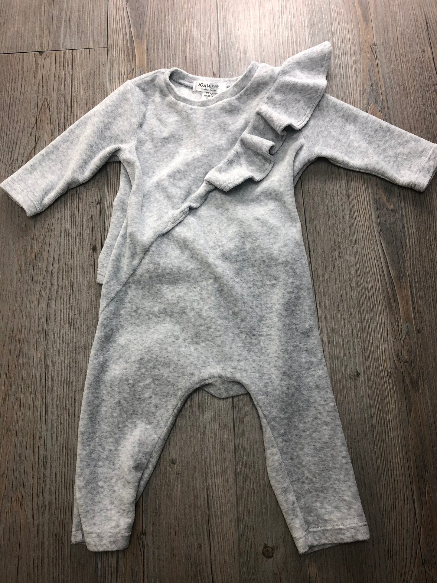 Grey  Joah Love Onesie, 6M