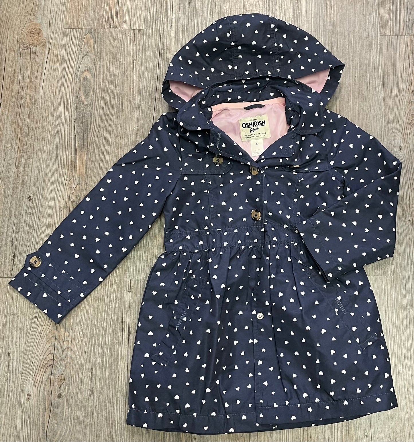 Navy  Oshkosh Spring  Coat, 6Y
