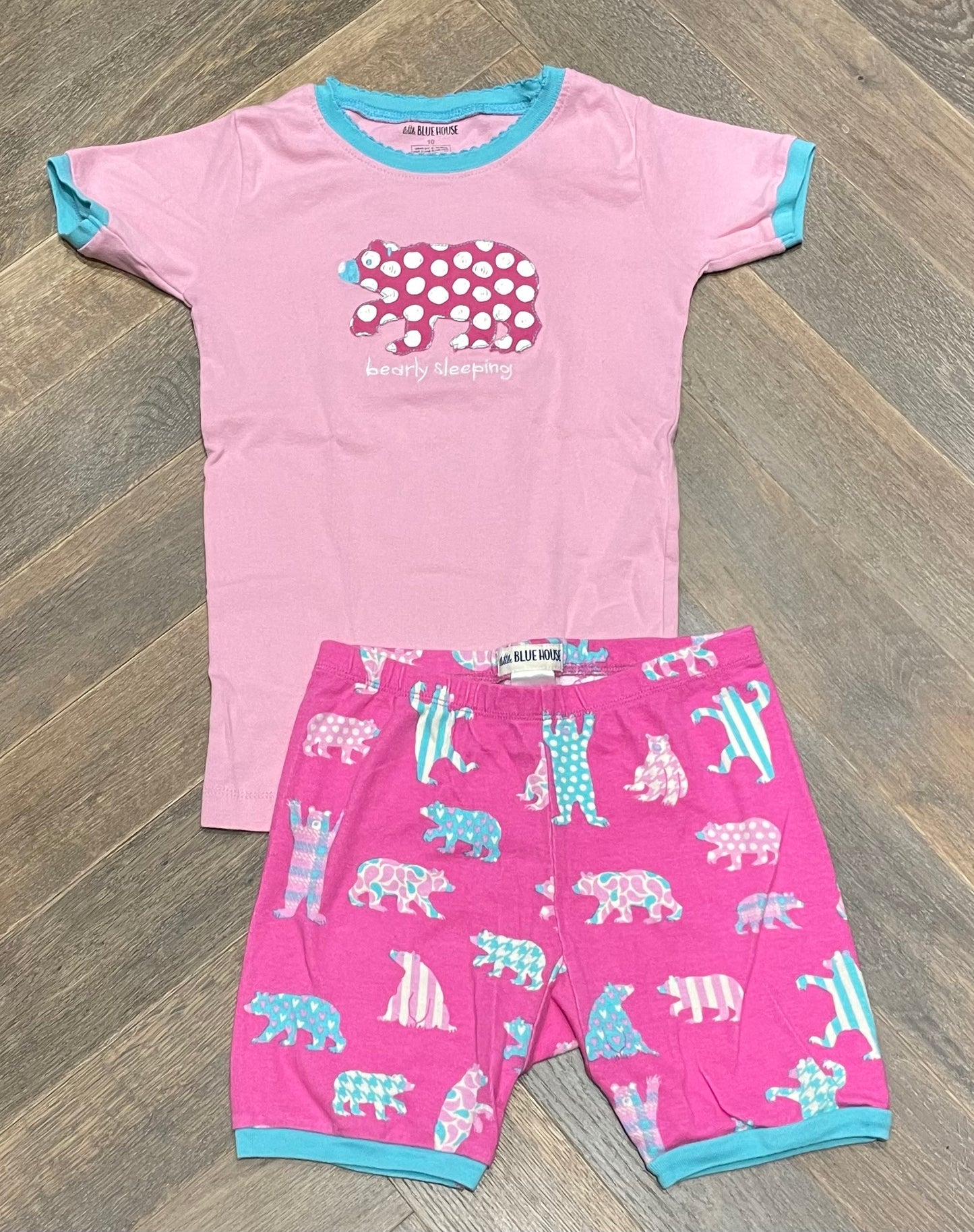 Pink  Little Blue House Pj Set, 10Y