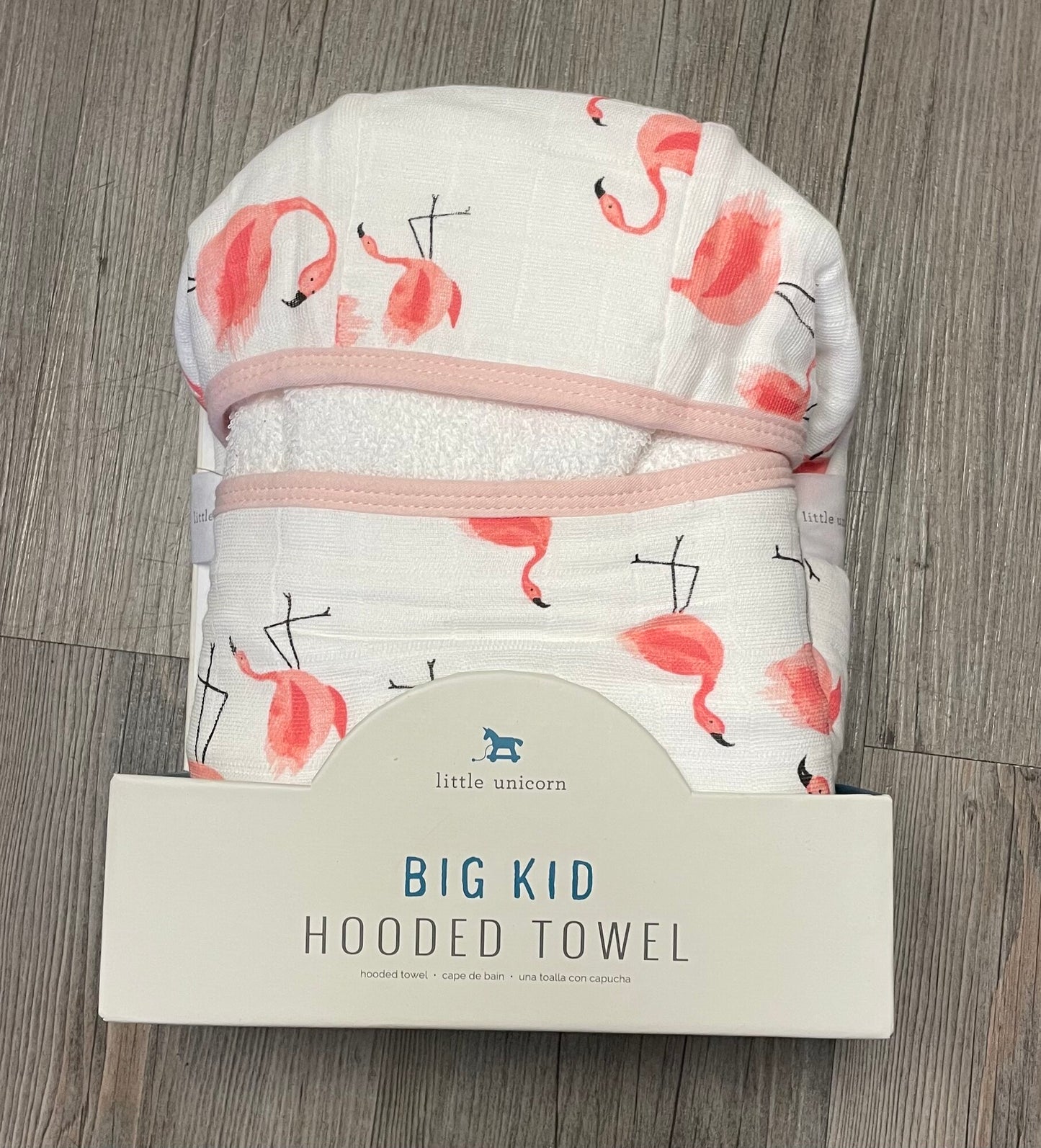 Flamingo  Little Unicorn Hooded Tow, NEW