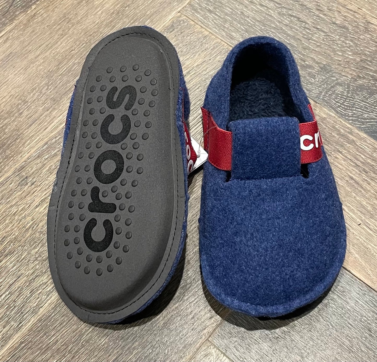 Navy  Crocs Indoor Slippers, 10T