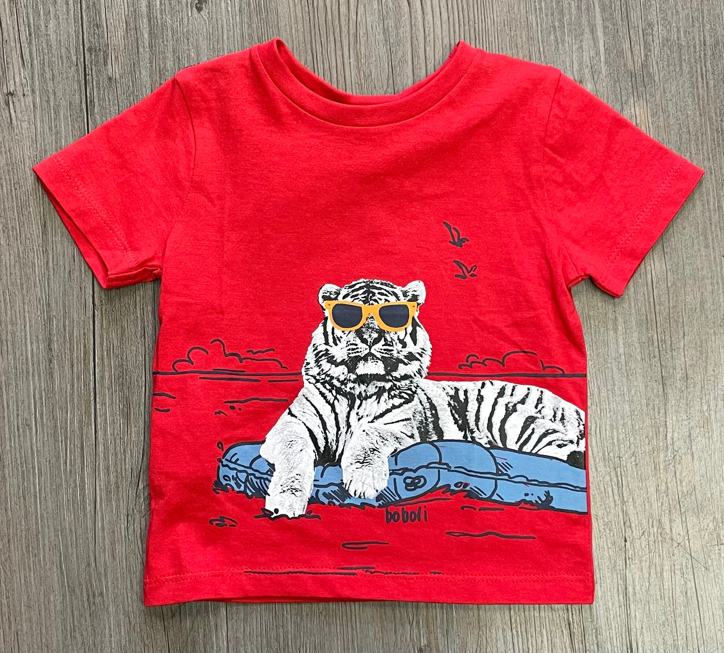 Red  Boboli Tee - 3744, 12M