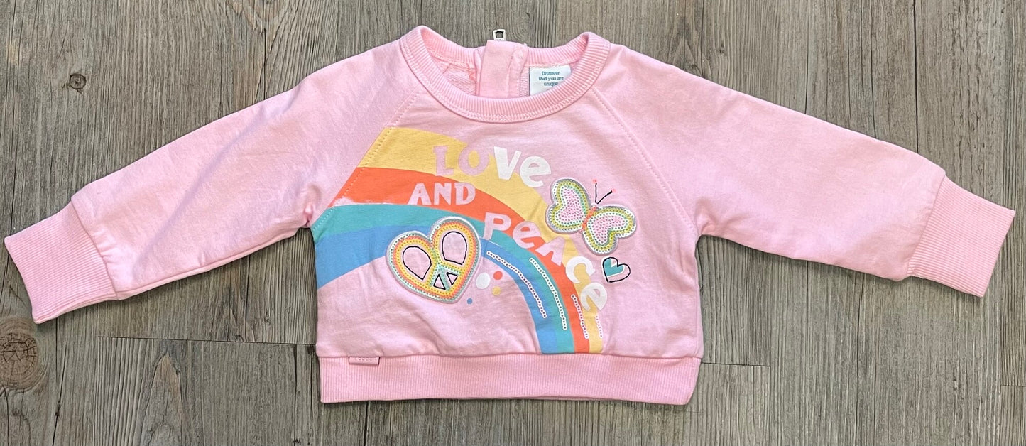 Pink  Boboli Sweat Shirt - 3810, 12M