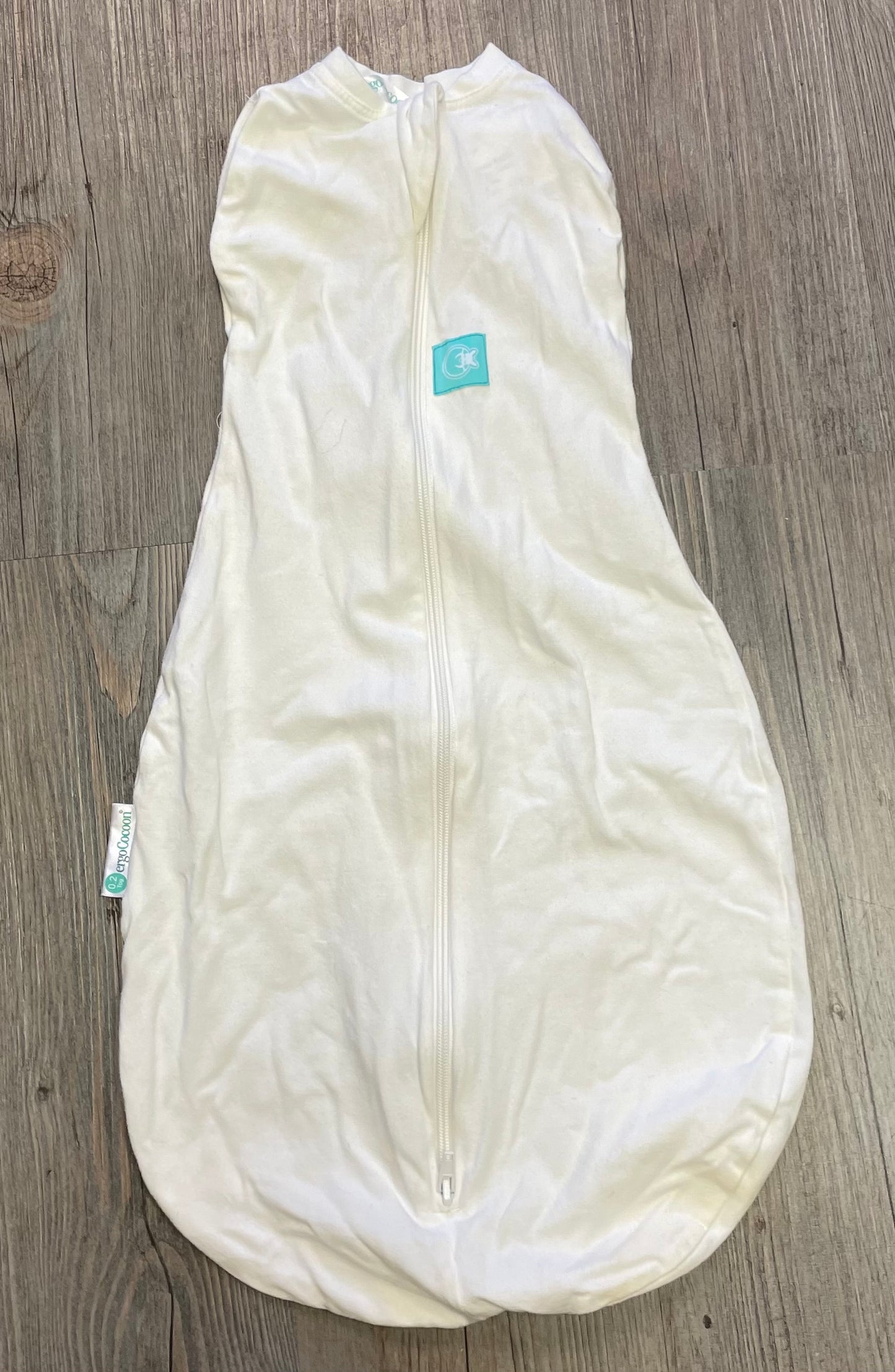 White  Ergo Cocoon Sleep Sack, 0-3M