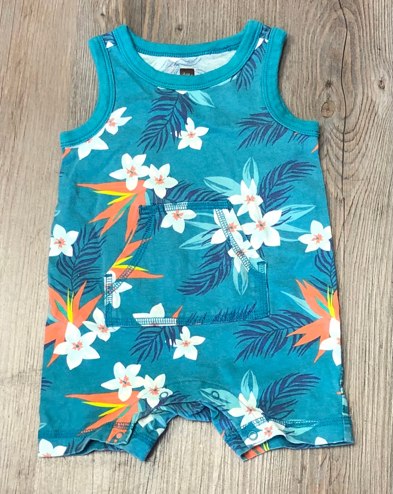 Multi  Tea Onesie, 3-6M