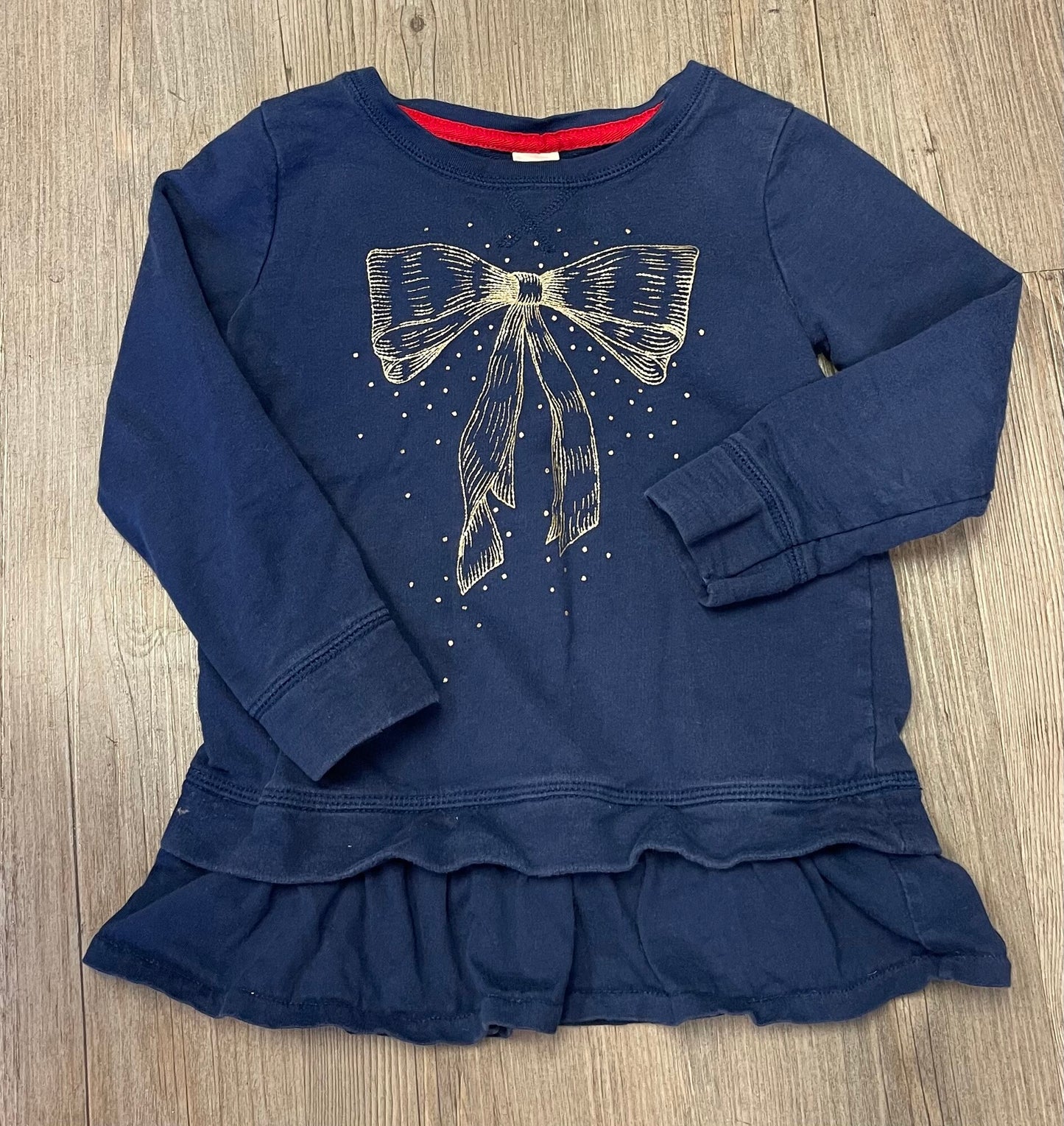 Blue  Oshkosh LS Tee, 4Y