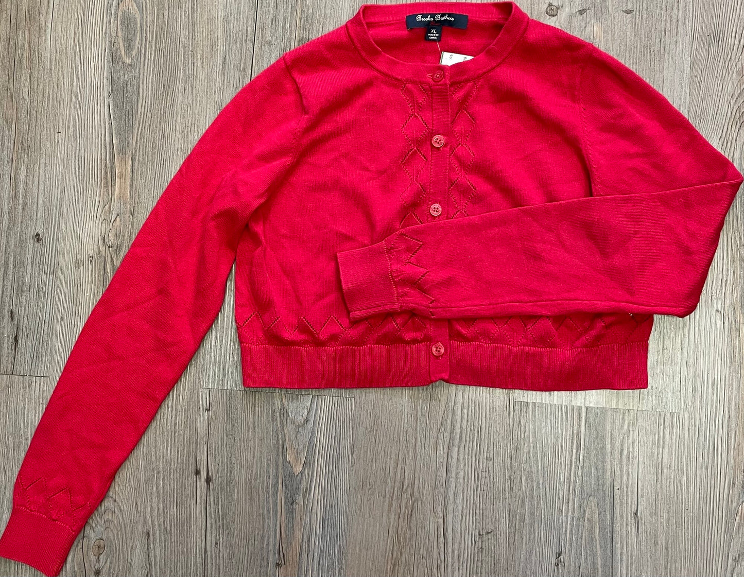 Red  Brooks Brothers Cardigan, 16Y