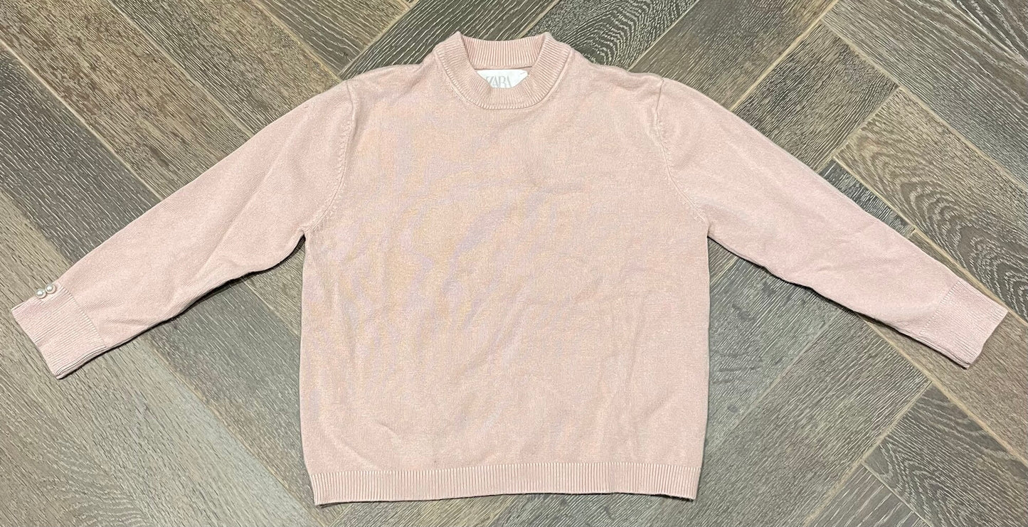 Pink  Zara Knit Sweater, 6Y