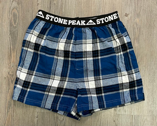 Blue  Stone Peak Pj Shorts, 10-12Y