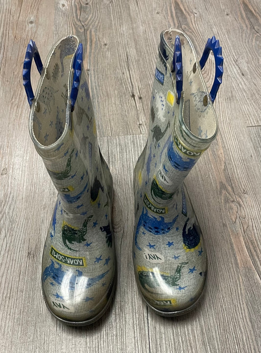 Multi  Dino Lights Up Rain Boots, 1Y