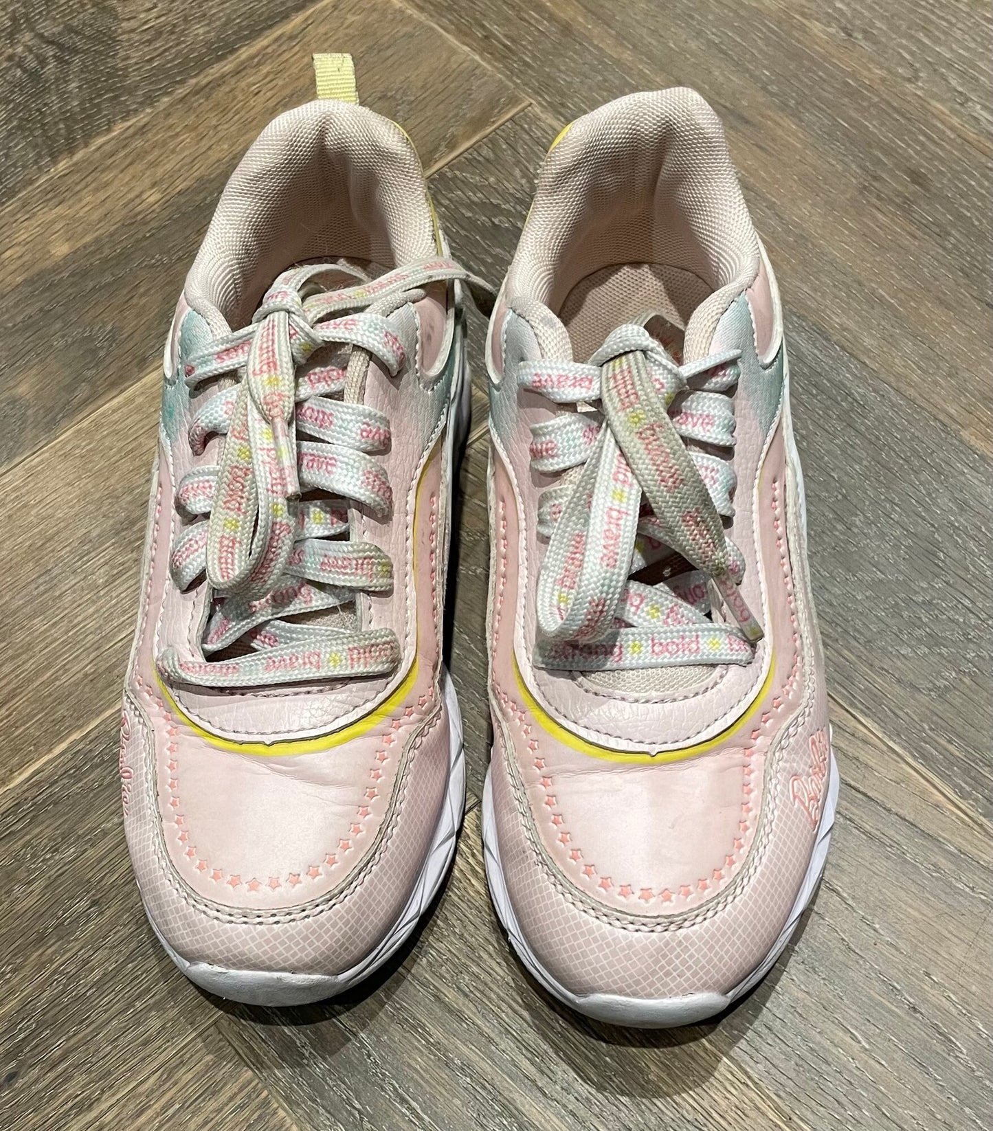 Multi  Barbie Lace Up Shoes, 2Y