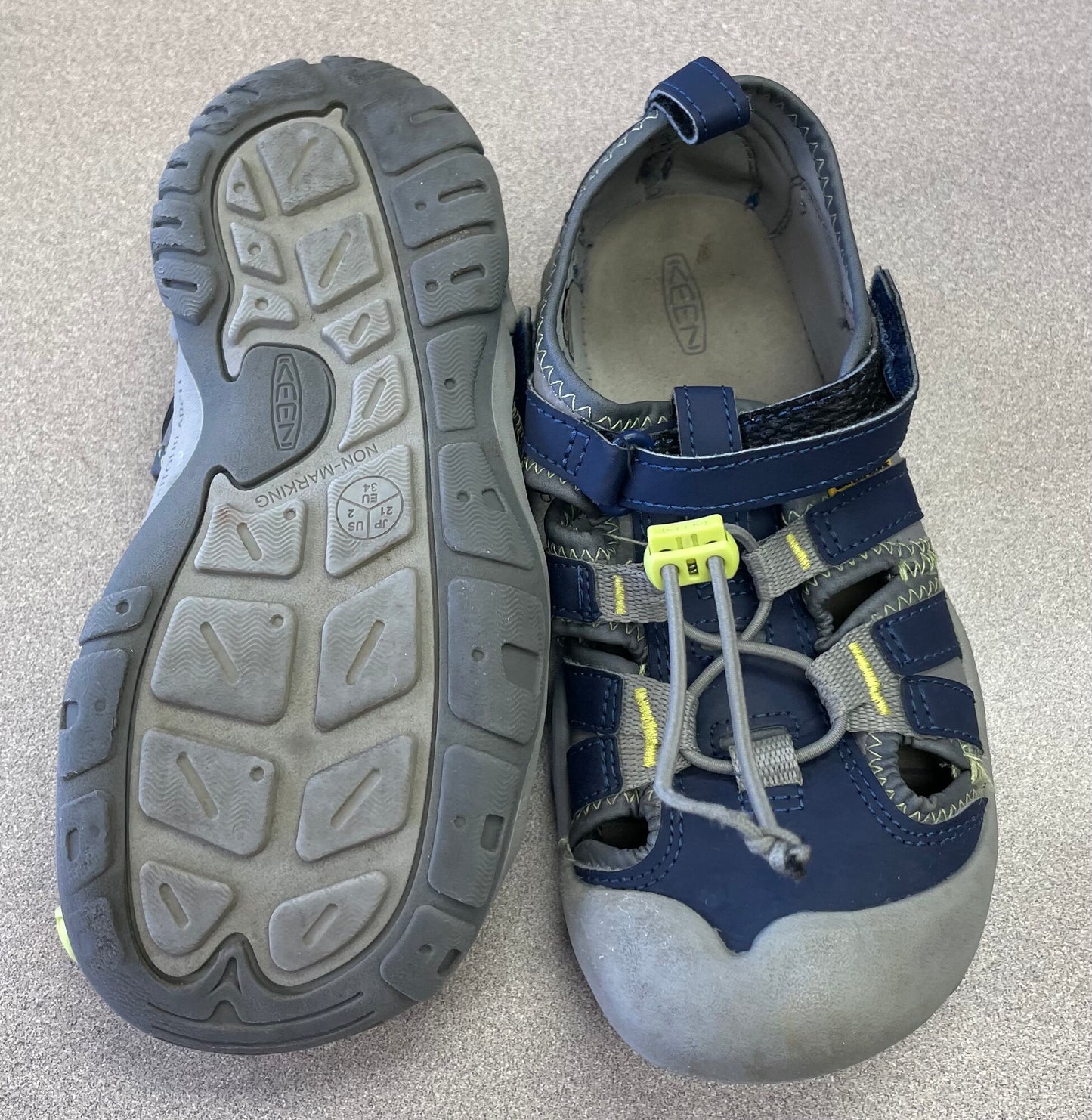Navy  Keens Sandals, 2Y