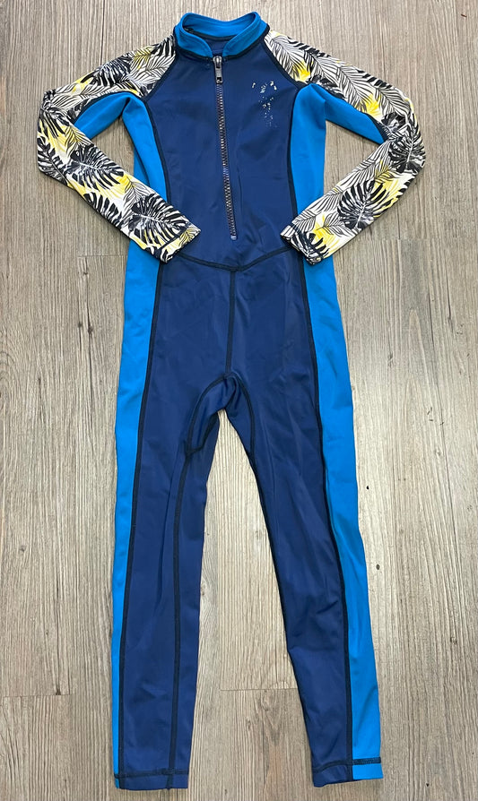 Blue  Love Rashguards Onepiece, 4-5Y