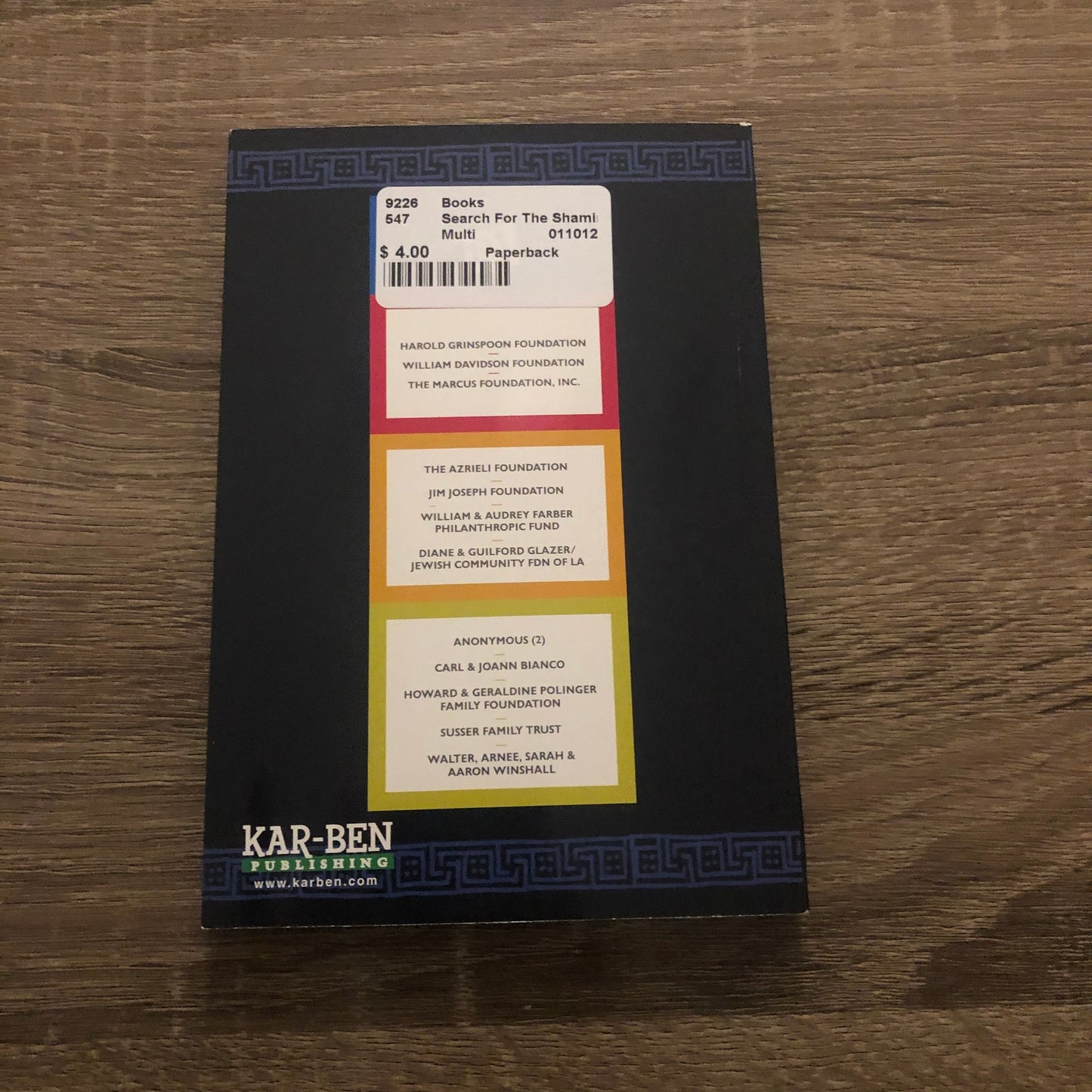 Multi  Search For The Shamir, Paperback