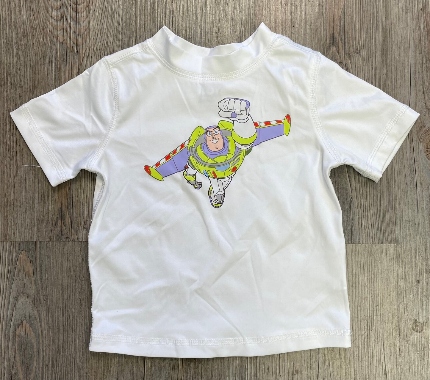 White  Disney Pixar Rashguard, 2Y