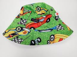 Green  Speedster Sun Hat, 4-8Y