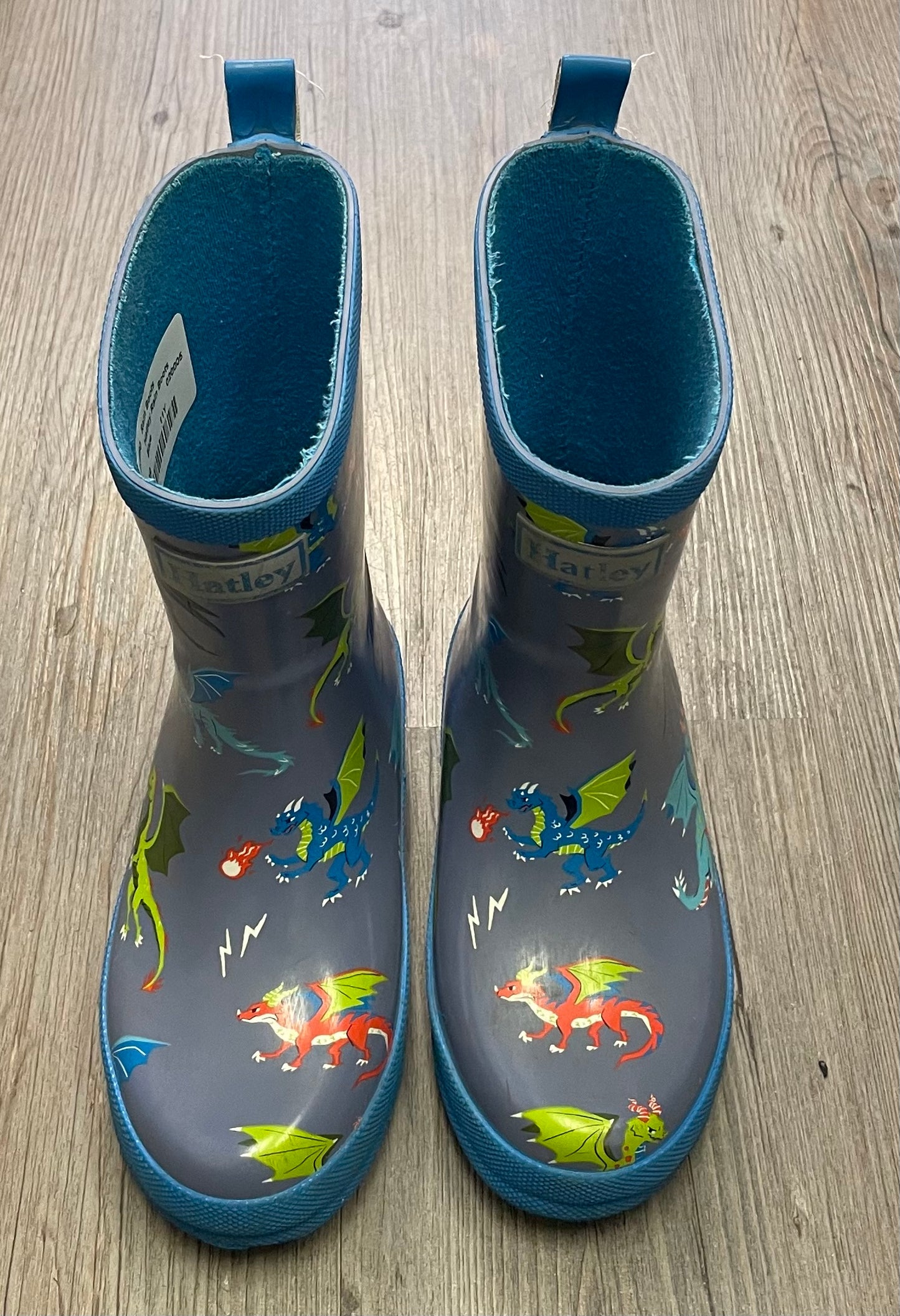 Blue  Hatley Rain Boots, 11Y