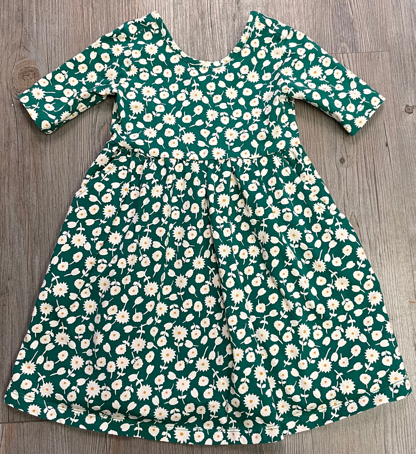 Green  Hanna Anderson Dress, 4Y