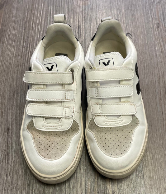 White  Veja Velcro Shoes, 2Y
