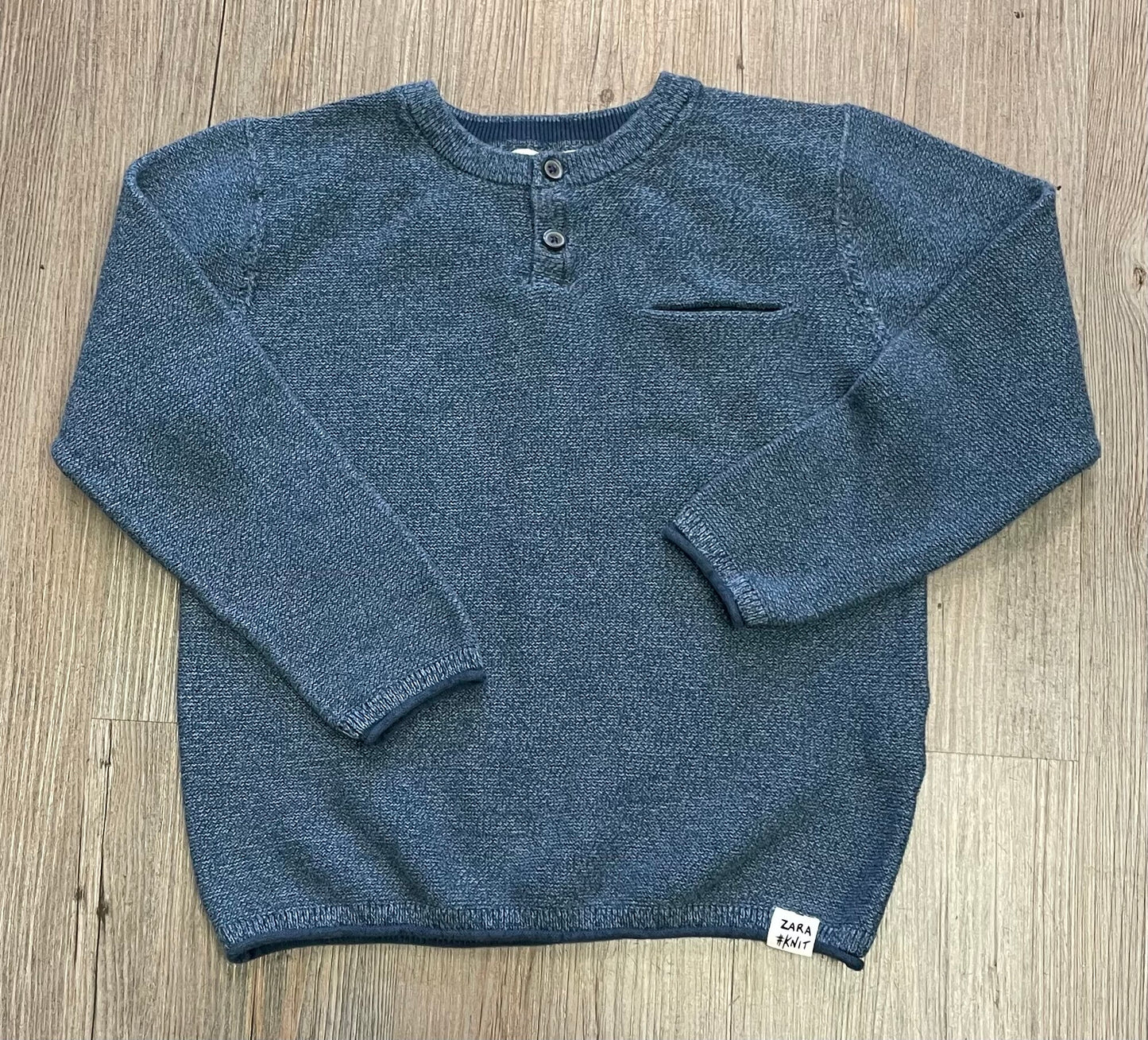 Blue  Zara Knit Sweater, 6Y