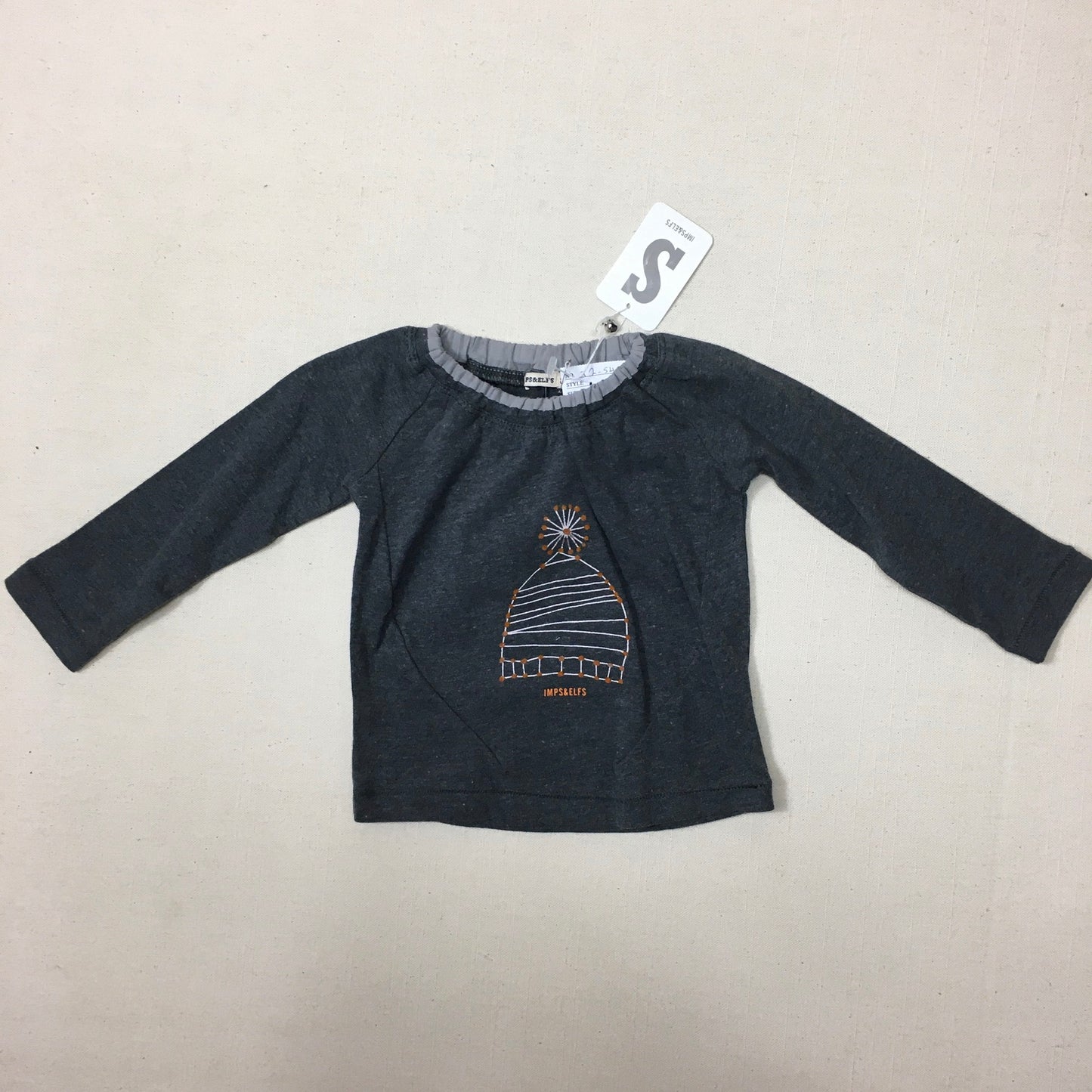 Grey  Imps And Elfs Tee, 9-12M
