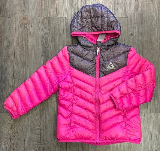 Pink  Gerry  Puffer Jacket, 6Y