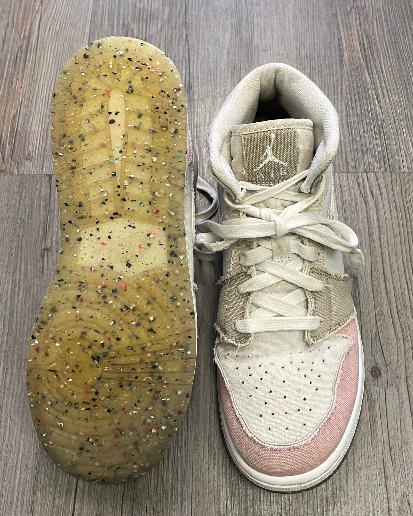 Beige  Nike Air Jordan Shoes, 6.5Y